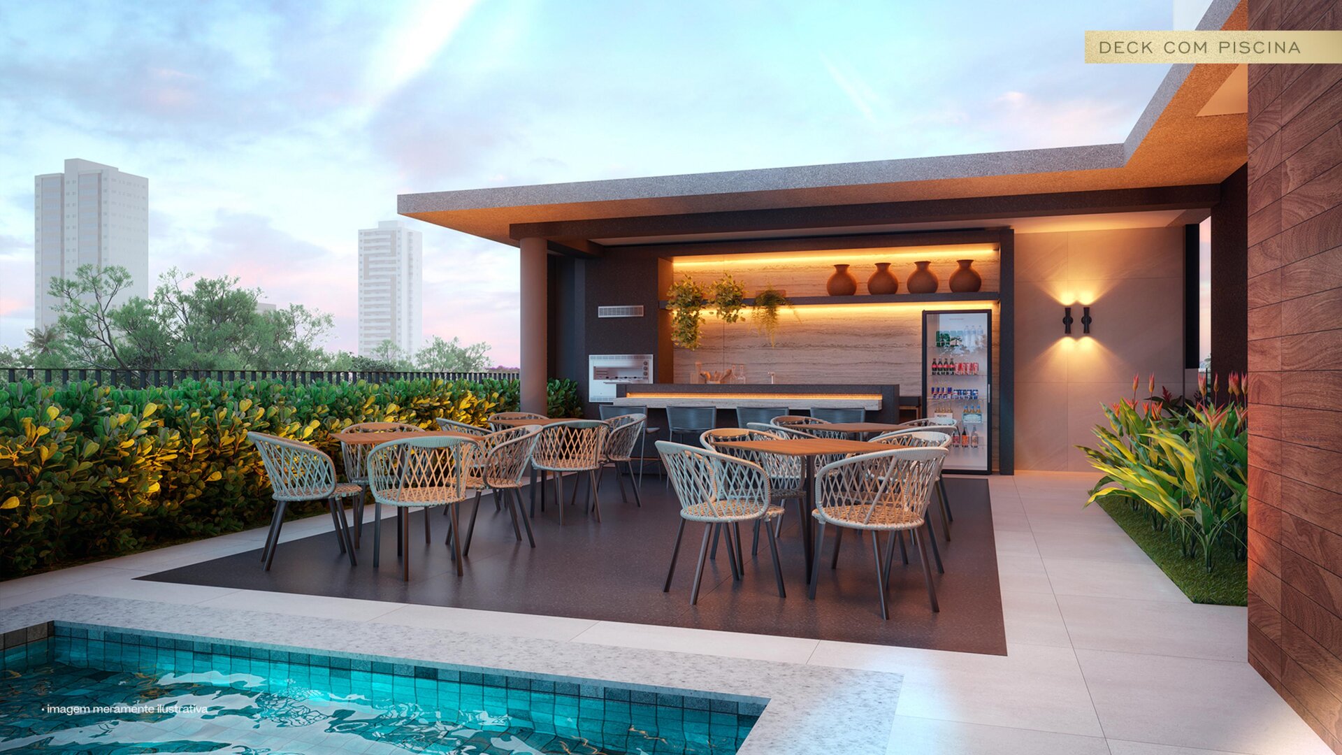 AURA — Deck com Piscina