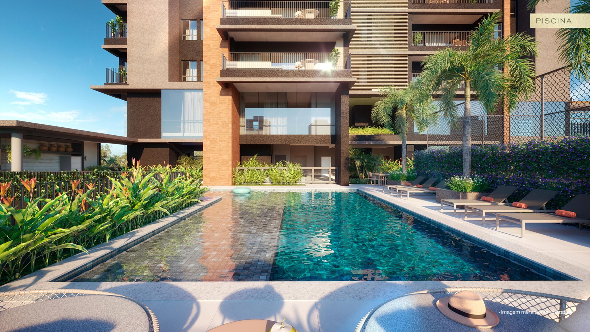 AURA — Piscina vista interna